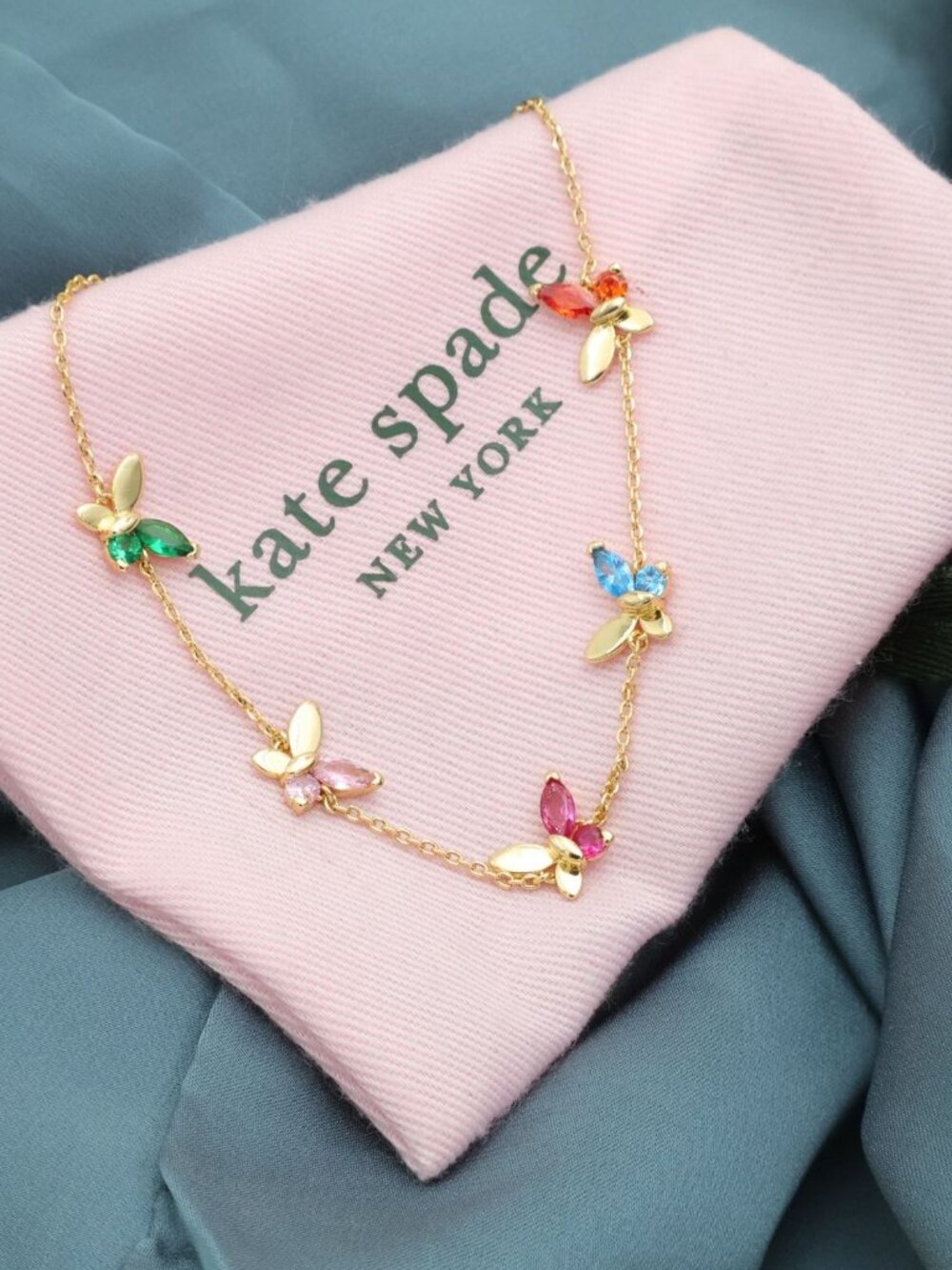 Kate Spade social butterfly multi color bracelet NEW Perfect condition - Picture 2 of 2